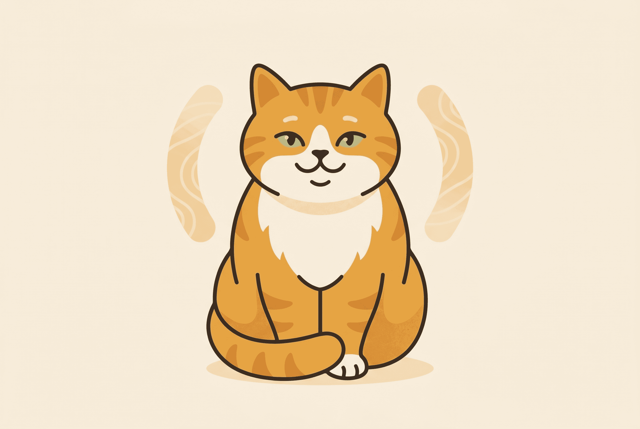 Eine zufriedene Katze beim langsamen Blinzeln
